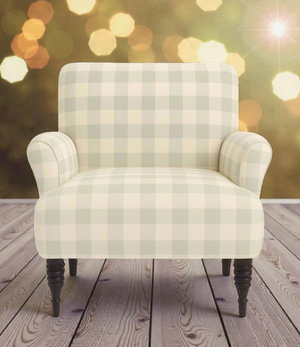 HUDSON CHECK ACCENT ARMCHAIR