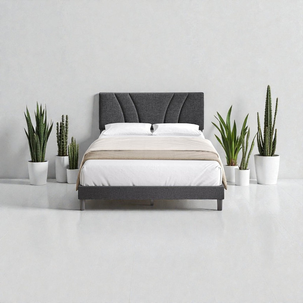 SERENE CURVE UPHOLSTERED BED