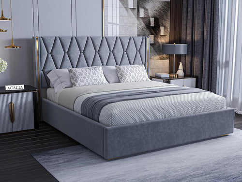 ACACIA PRISM UPHOLSTERED BED
