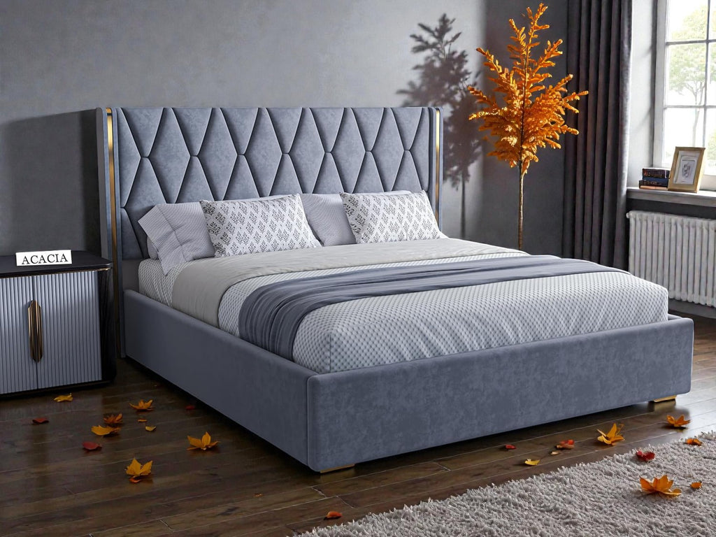 ACACIA PRISM UPHOLSTERED BED