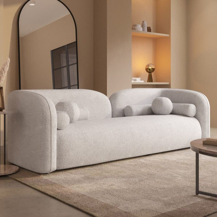 ARDEN CURVE LUXE UPHOLSTERED 3- SEATER SOFA