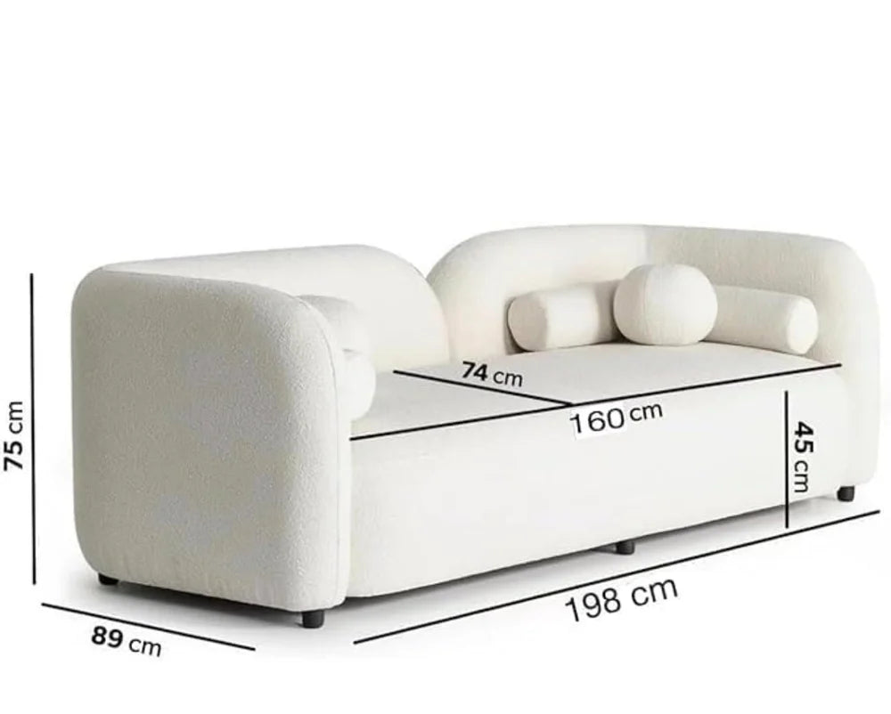 ARDEN CURVE LUXE UPHOLSTERED 3- SEATER SOFA