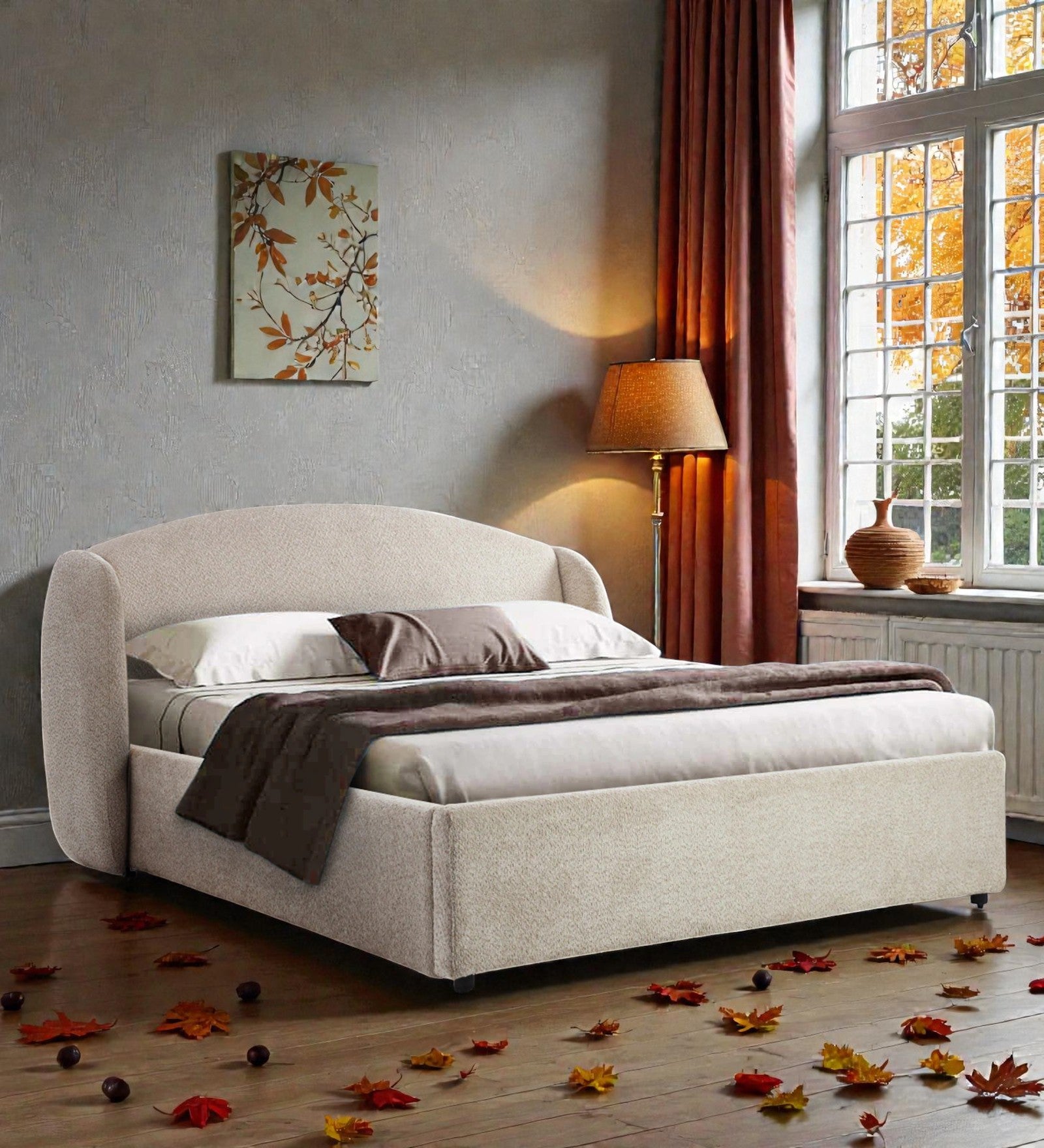 ARIA CURVE LUXURY UPHOLSTERED BED