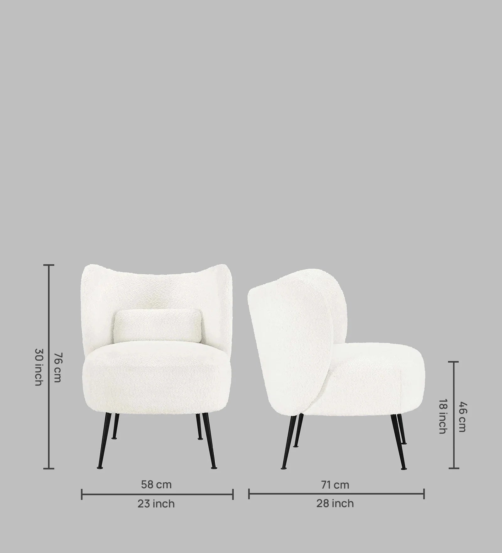 ARIA BOUCLE ACCENT LOUNGE CHAIR