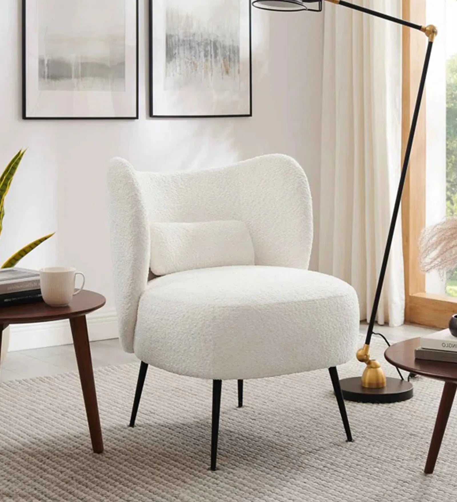 ARIA BOUCLE ACCENT LOUNGE CHAIR