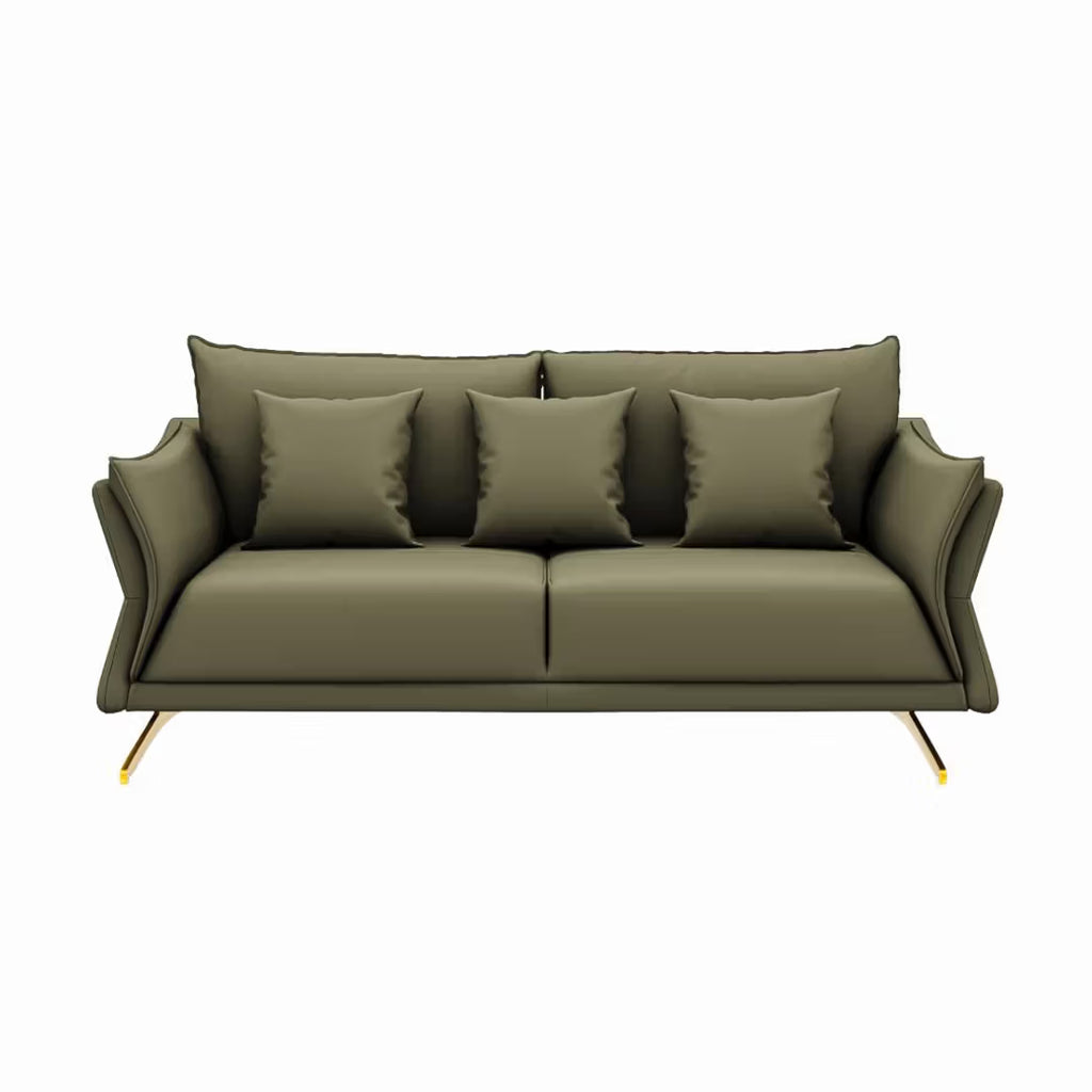 AURELIA PLUSH LUXURY 3-SEATER SOFA - WOODEN MANGO