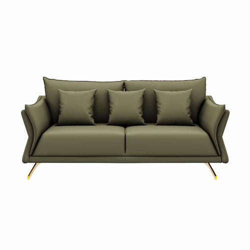 AURELIA PLUSH LUXURY 3-SEATER SOFA - WOODEN MANGO