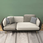 AURELIO DUAL-TONE LUXURY FABRIC SOFA 2 SEATER