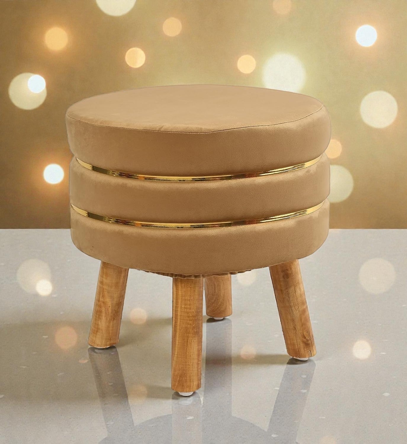 AURIC NEST LUXE ACCENT STOOL