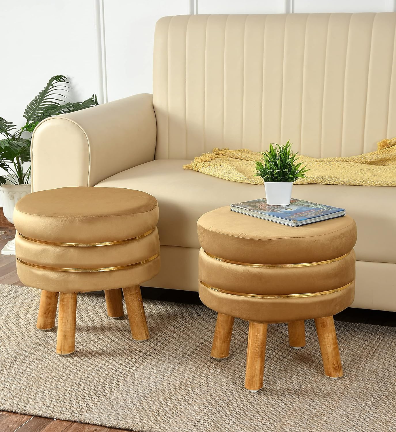 AURIC NEST LUXE ACCENT STOOL
