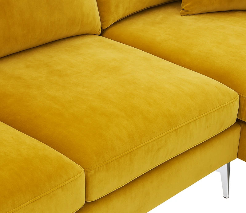 AURORA MUSTARD LUXE L-SHAPE SOFA