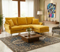 AURORA MUSTARD LUXE L-SHAPE SOFA