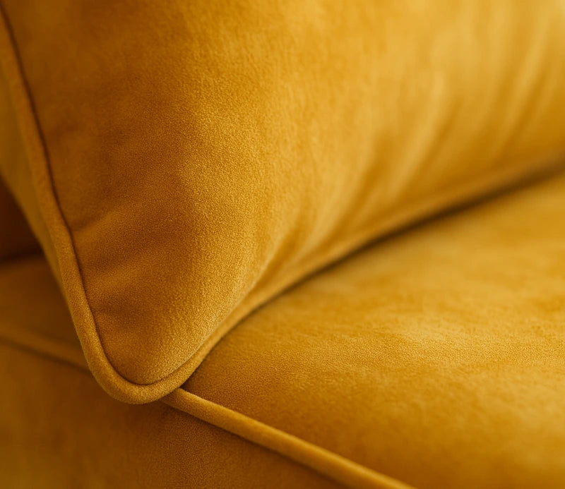 AURORA MUSTARD LUXE L-SHAPE SOFA