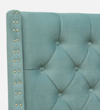 AURORA TUFTED UPHOISTERED BED WITH WINGED HEADBOARD