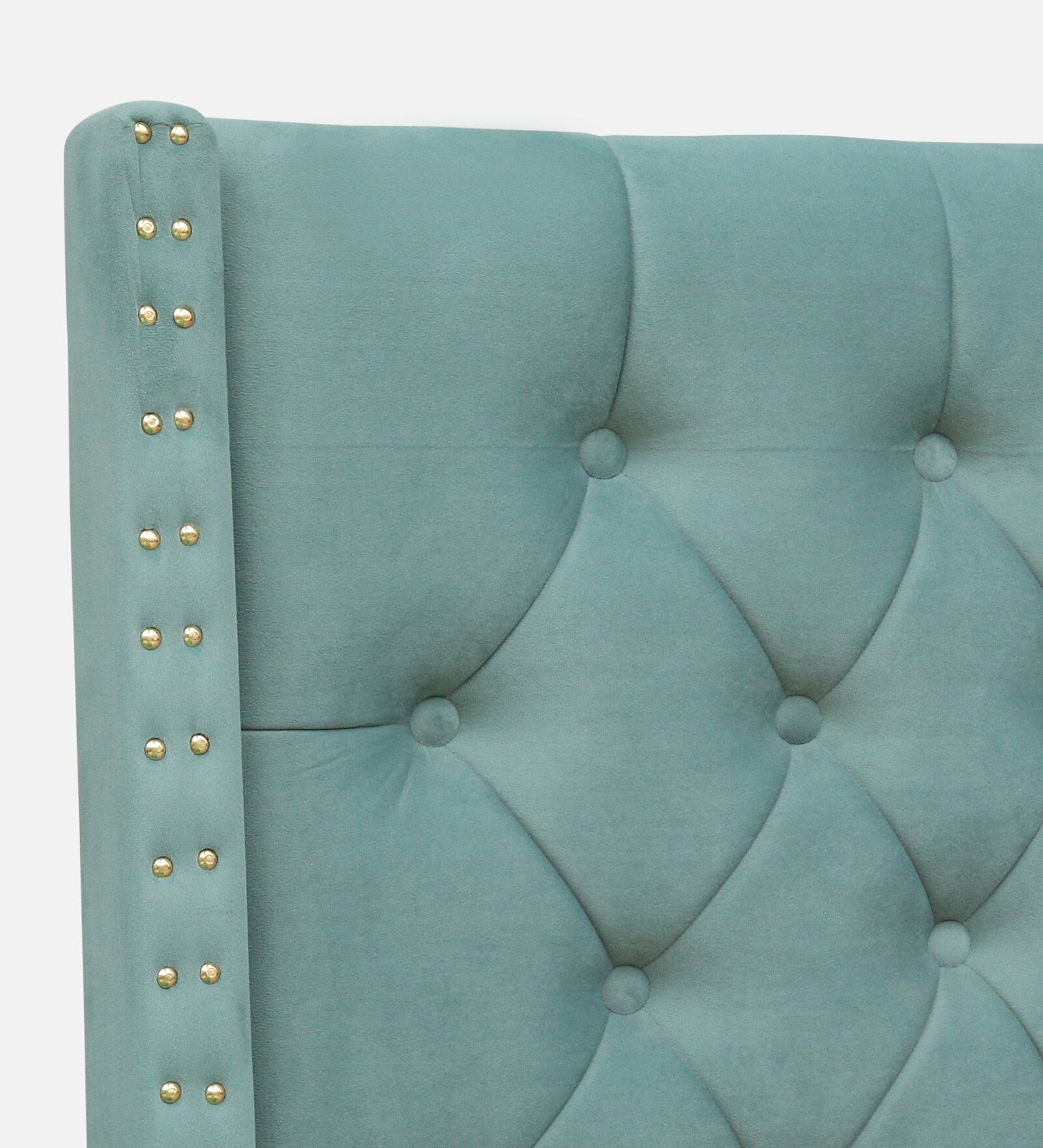 AURORA TUFTED UPHOISTERED BED WITH WINGED HEADBOARD