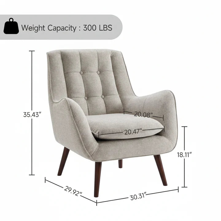 AURORA UPHOISTERED LOUNGE CHAIR