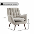 AURORA UPHOISTERED LOUNGE CHAIR