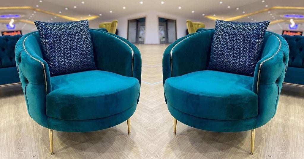 AZURE LUXE VELVET ACCENT CHAIR