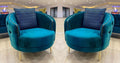 AZURE LUXE VELVET ACCENT CHAIR