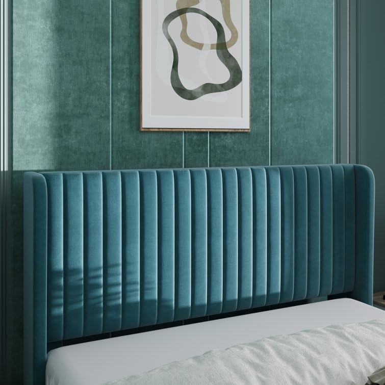 AZAURE ROYALE VERTICAL CHANNEL UPHOLSTERED BED