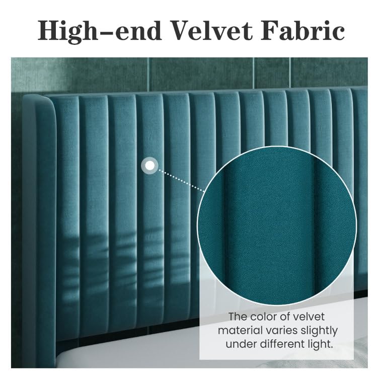 AZAURE ROYALE VERTICAL CHANNEL UPHOLSTERED BED