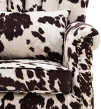 BLACK AND WHITE WINGBCK ACCENT CHAIR