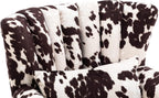 BLACK AND WHITE WINGBCK ACCENT CHAIR