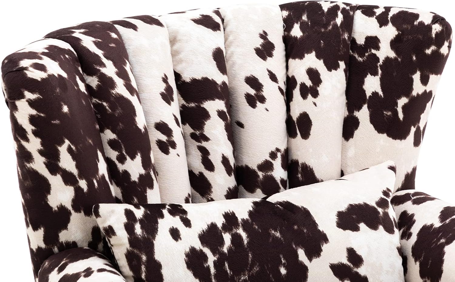 BLACK AND WHITE WINGBCK ACCENT CHAIR