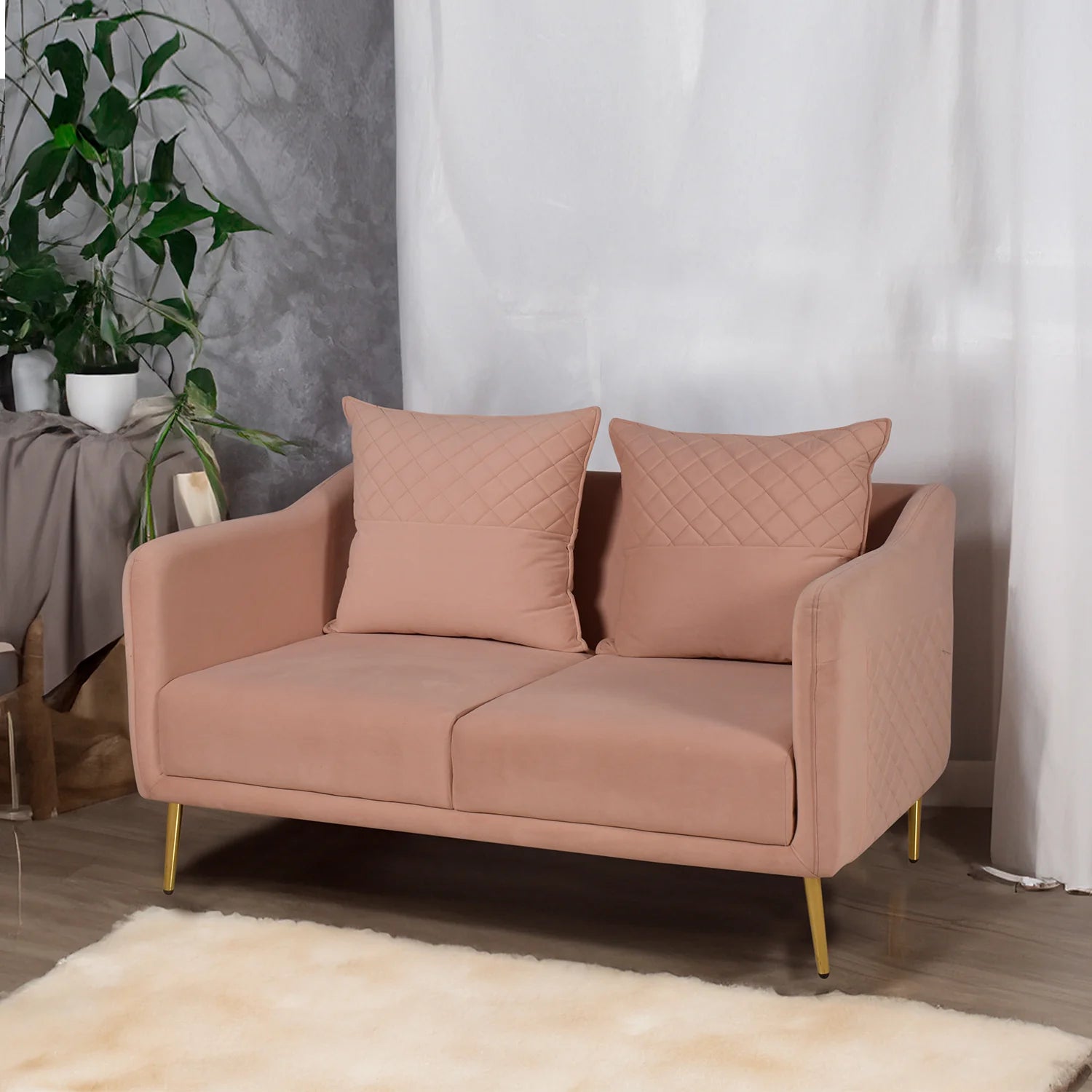 BLUSH HAVEN UPHOLSTERED SOFA SET