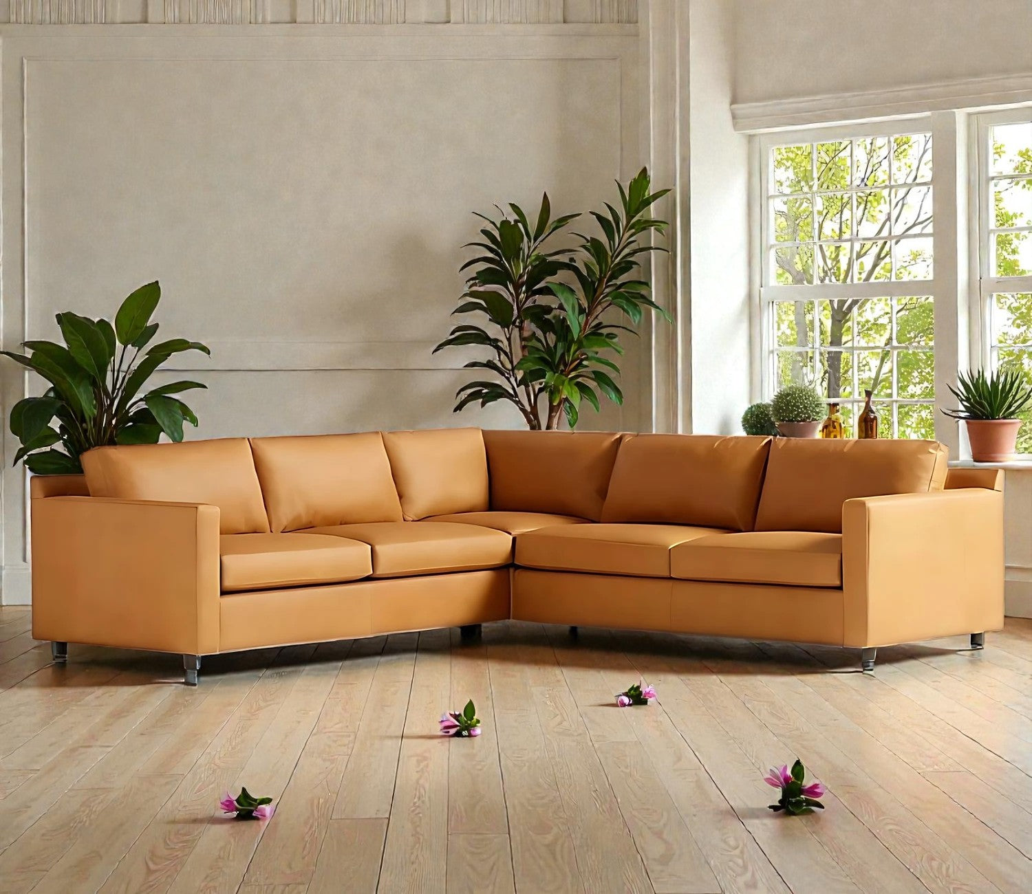 CAIRO LUXE LEATHER L-SHAPE SOFA
