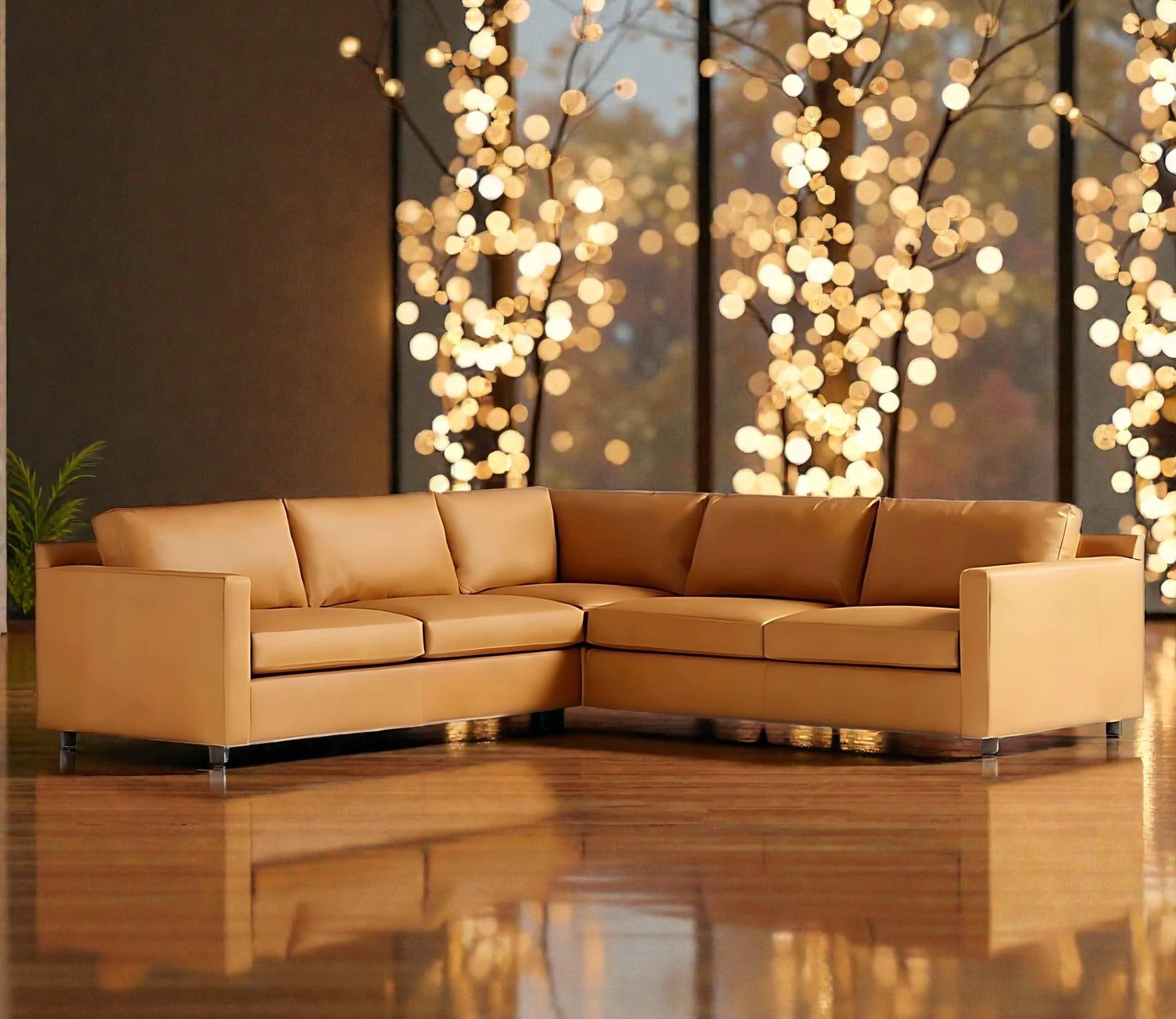 CAIRO LUXE LEATHER L-SHAPE SOFA