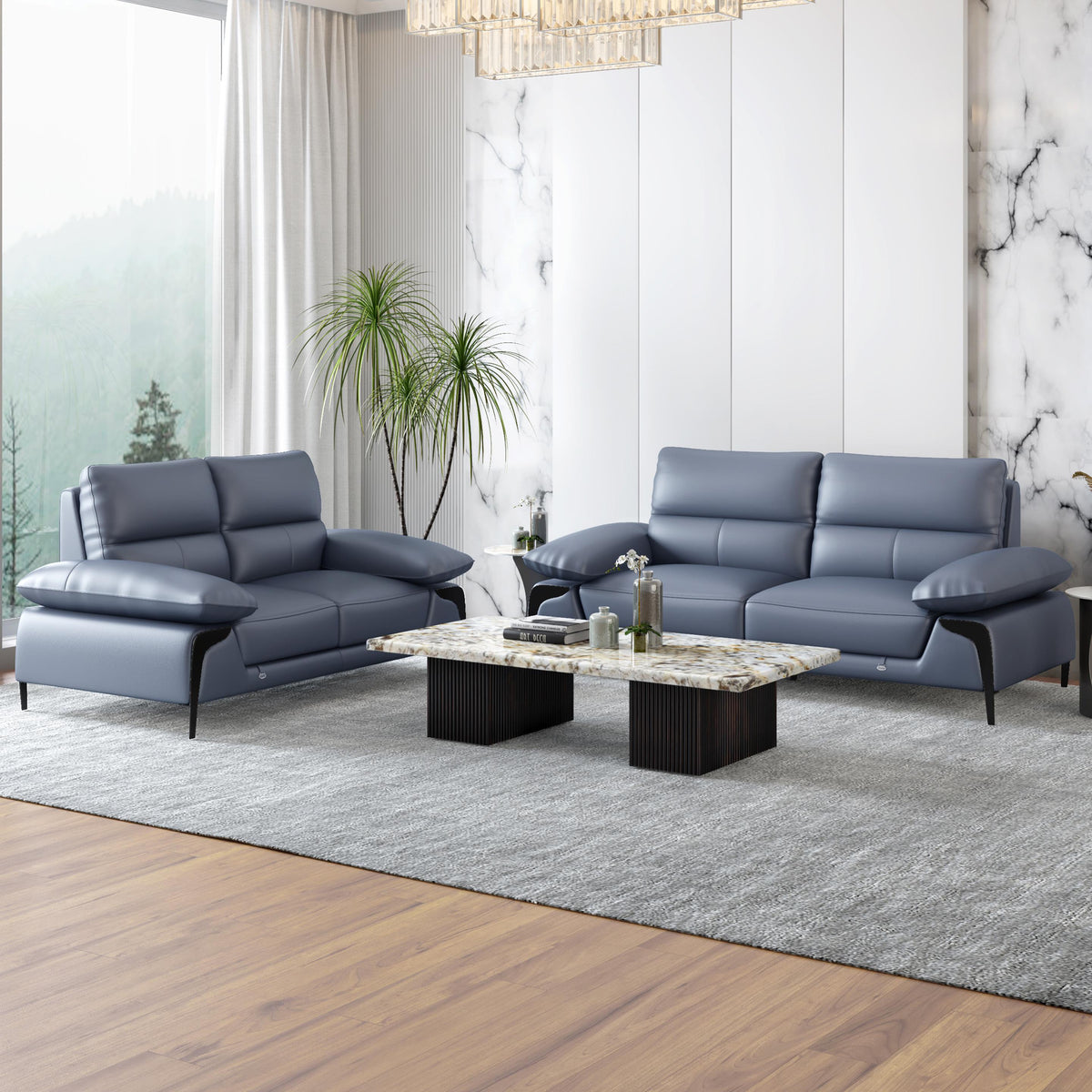 CELESTIA LUXE 3+1+1 SOFA SET- WOODEN MANGO