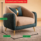 AURA LUXE DUAL-TONE ACCENT CHAIR