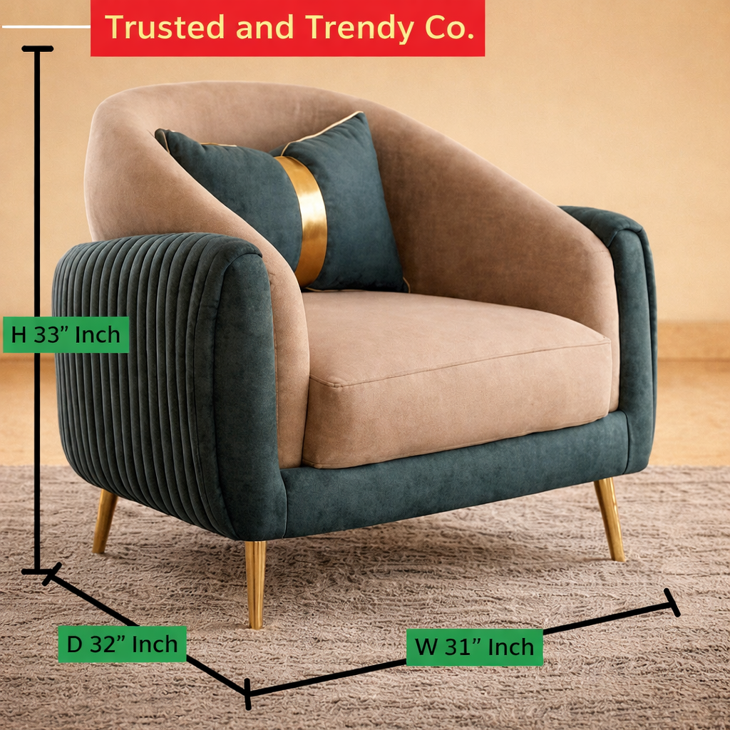 AURA LUXE DUAL-TONE ACCENT CHAIR