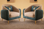 AURA LUXE DUAL-TONE ACCENT CHAIR