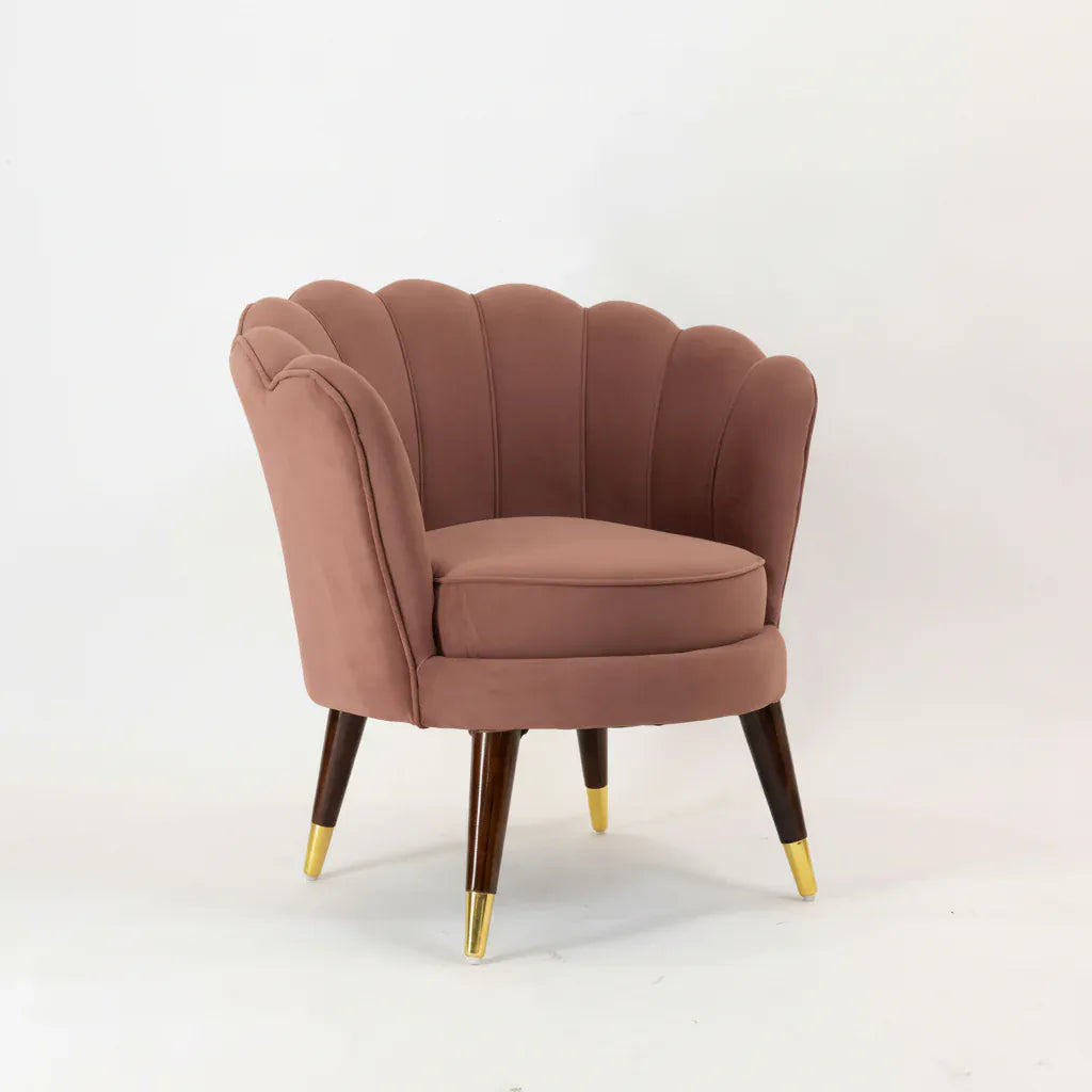 CLARA  SHELL LUXURY ACCENT CHAIR - Set of 2