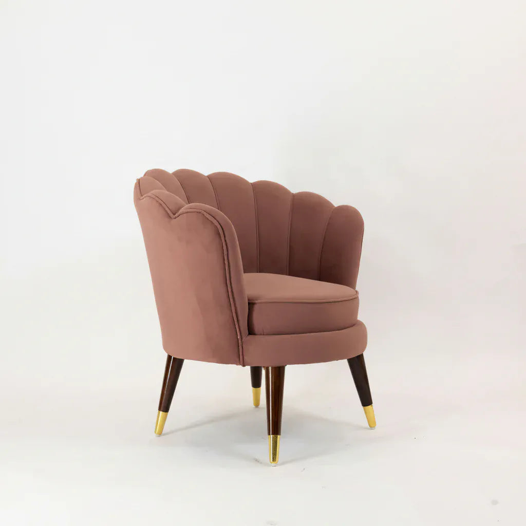 CLARA  SHELL LUXURY ACCENT CHAIR - Set of 2