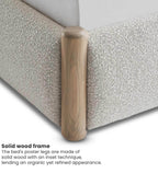 CLOUDA SOFT-CURVE UPHOLSTERED BED