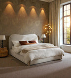 CLOUDA SOFT-CURVE UPHOLSTERED BED