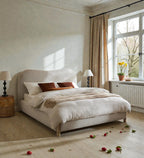 CLOUDA SOFT-CURVE UPHOLSTERED BED