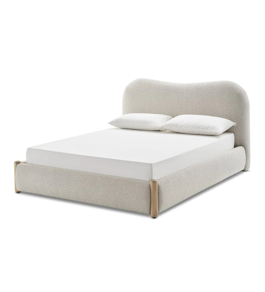 CLOUDA SOFT-CURVE UPHOLSTERED BED