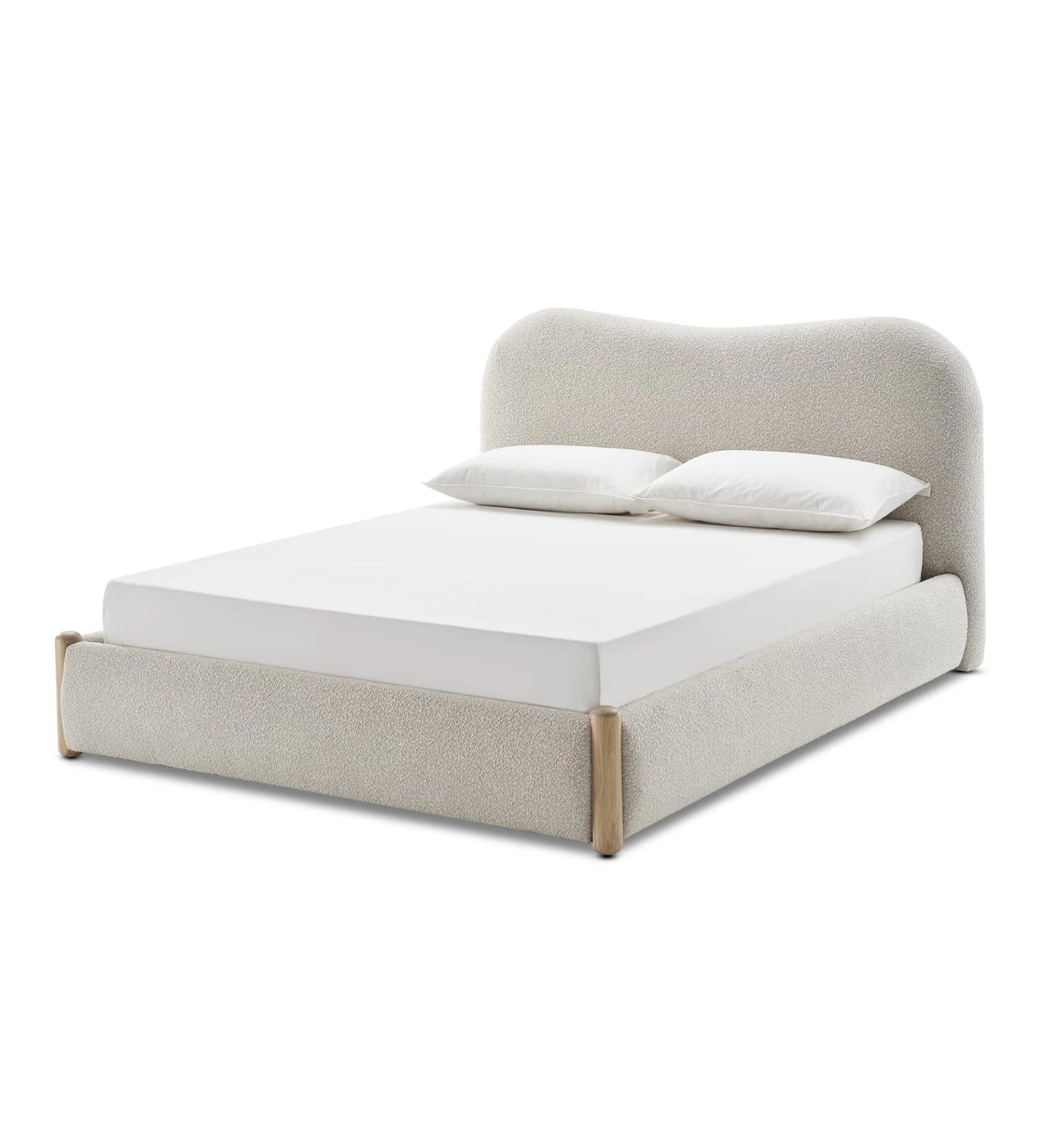 CLOUDA SOFT-CURVE UPHOLSTERED BED