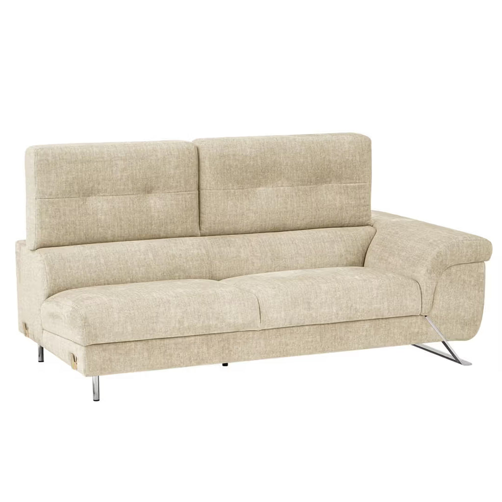 ELARA CURVE LUXURY L-SHAPE SOFA - WOODEN MANGO