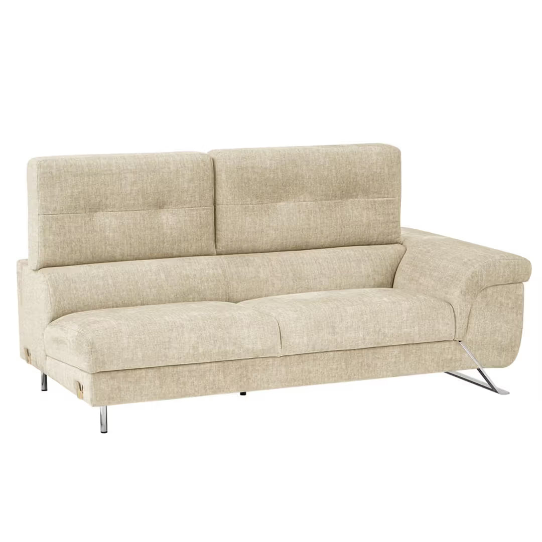 ELARA CURVE LUXURY L-SHAPE SOFA - WOODEN MANGO