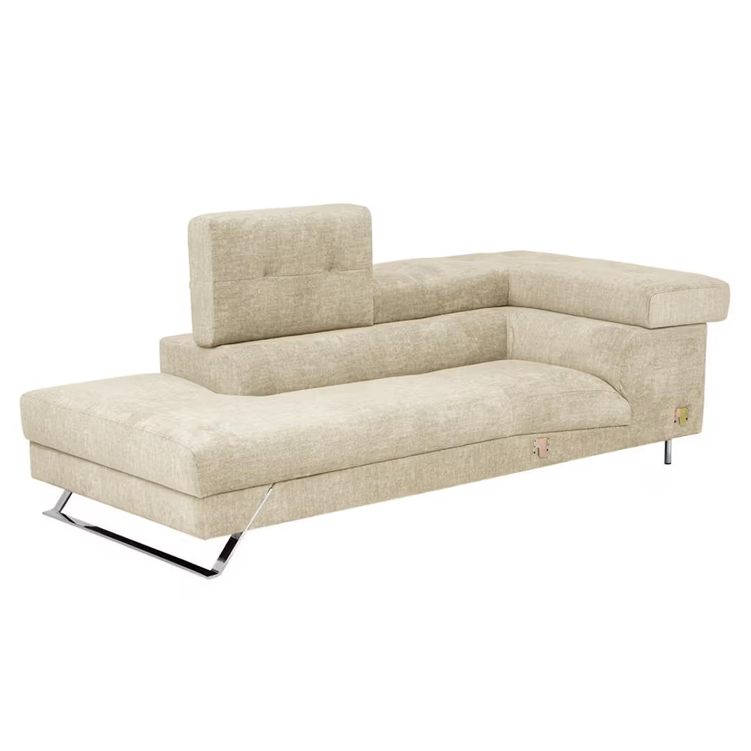 ELARA CURVE LUXURY L-SHAPE SOFA - WOODEN MANGO