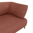 THE ELARA CURVE TERRACOTTA 3-SEATER SOFA