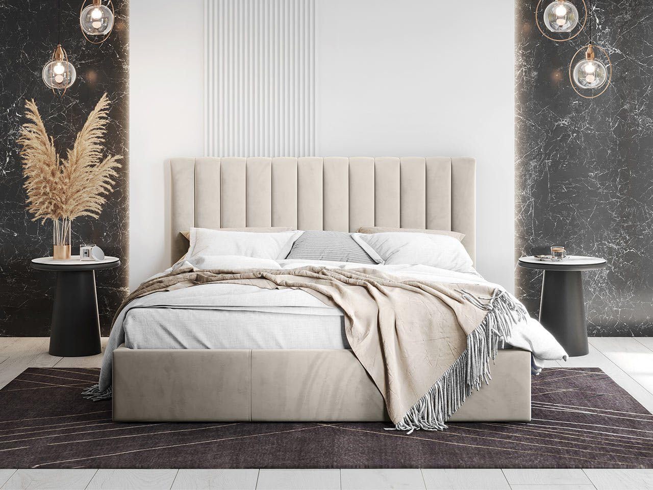 ELYSIAN VERTICAL UPHOLSTERED BED