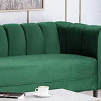 EMERALD CHANNEL LLUXE UPHOLSTERED 3-SEATER SOFA