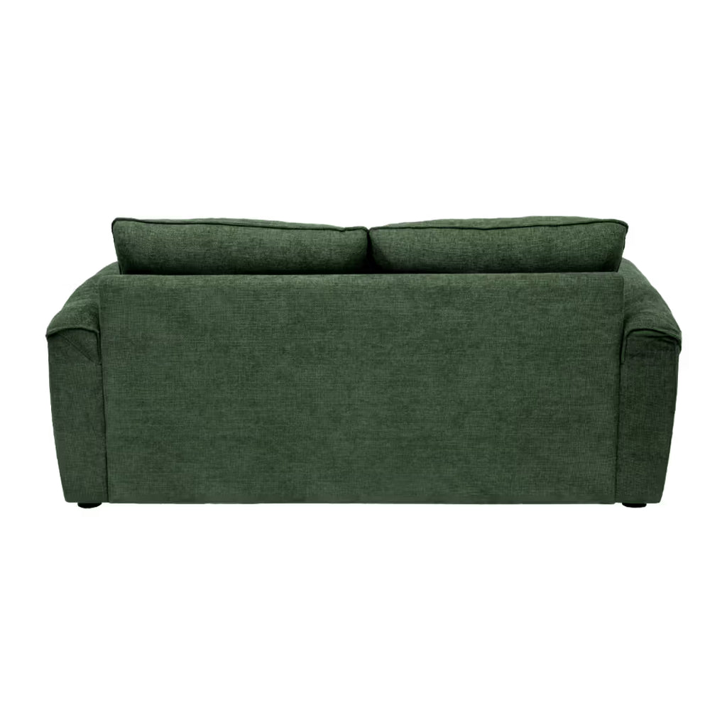 EVERETT PLUSH GREEN 2-SEATER SOFA