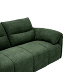 EVERETT PLUSH GREEN 2-SEATER SOFA